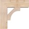 Ekena Millwork Westlake Block Smooth Bracket w/ Offset Brace, Douglas Fir, 7 1/2"W x 22"D x 22"H BKT0806X22X22WTL05SDF - alternate 3